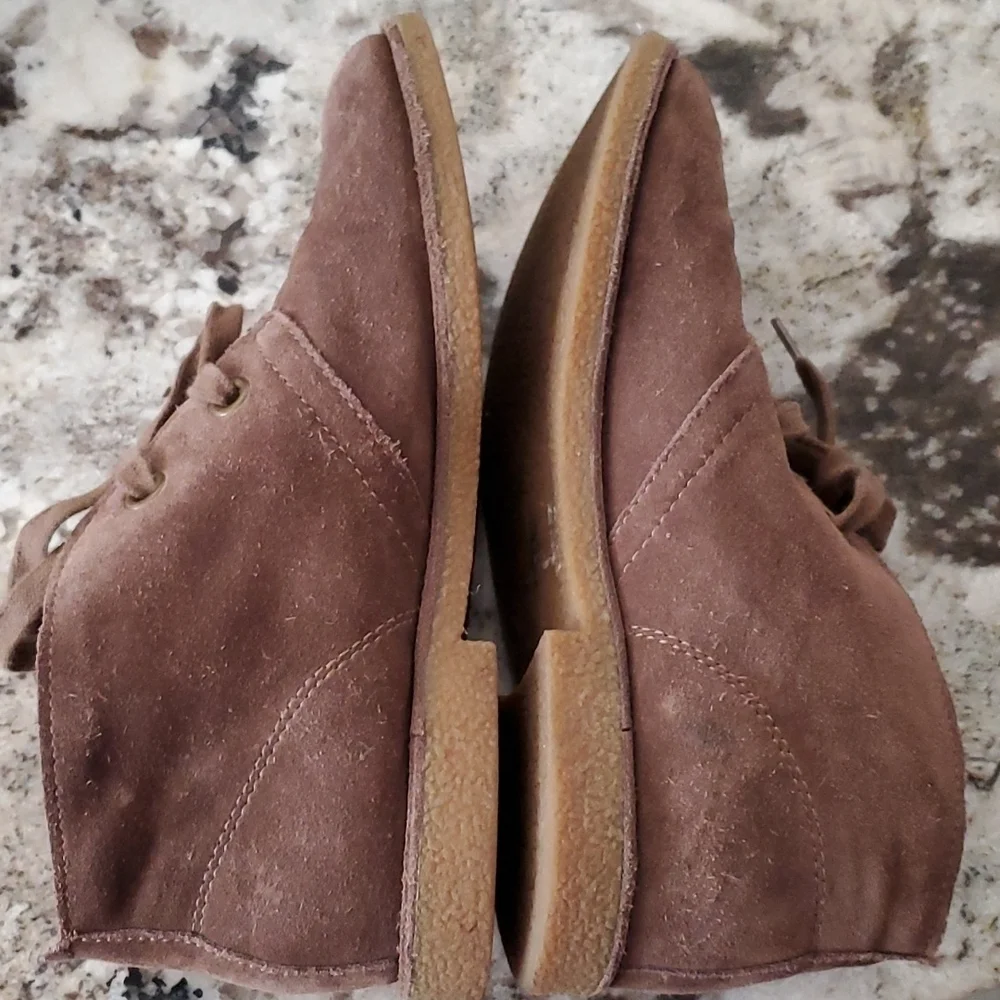 Lucky Brand Ankle Boots Emillia Size 6.5 Booties Brown